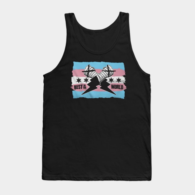 CM Punk Best In The World Trans Pride Tank Top by ClarityMacaws